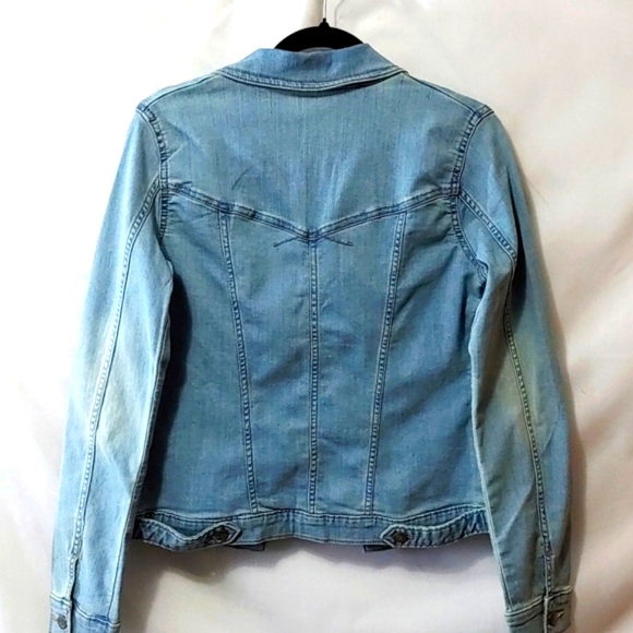 Lee Rider Denim Jacket  Faded Blue Wash Size Small - Picture 4 of 7